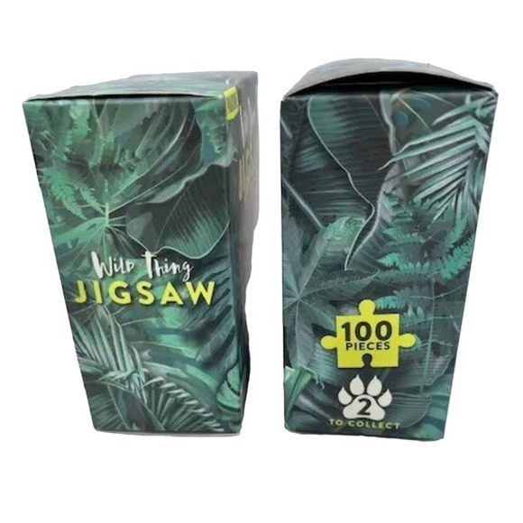 Paladone Wild Thing Jaguar and Tiger Face Jigsaw 2 100 Piece Puzzles - Picture 5 of 6